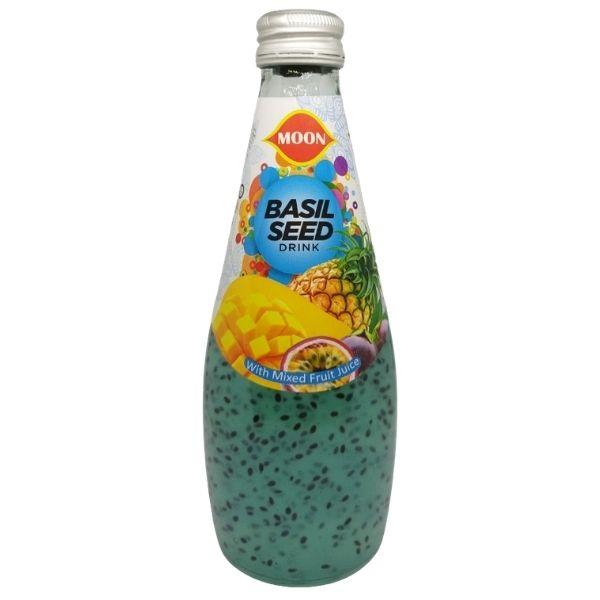 MOON Basil Seed Drink 290 ML Mixed Fruit