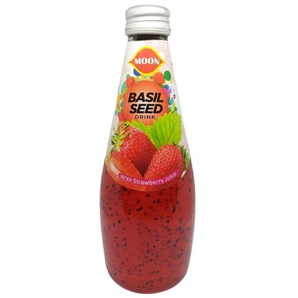 MOON Basil Seed Drink 290 ML Strawberry