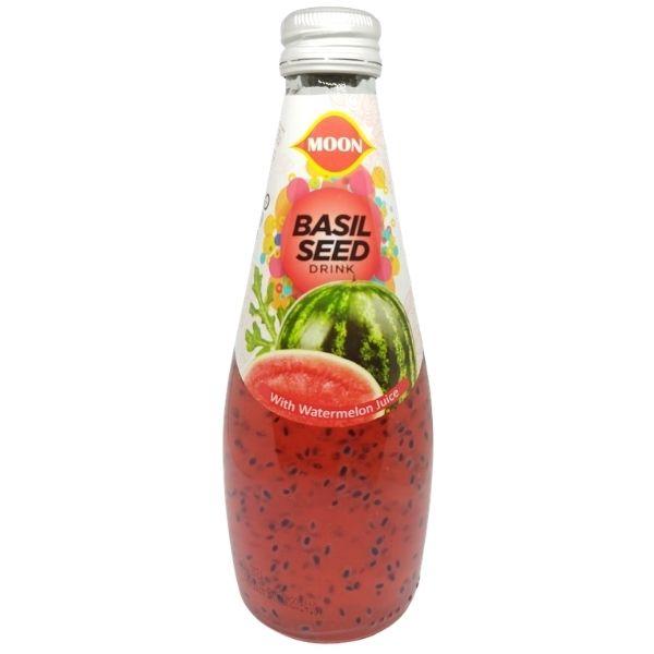 MOON Basil Seed Drink 290 ML Watermelon