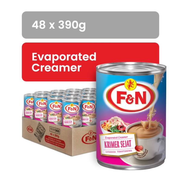 F&N Evaporated Creamer 390g Tin