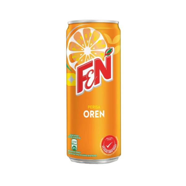 F&N Orange Carbonated Drink 325ml Can