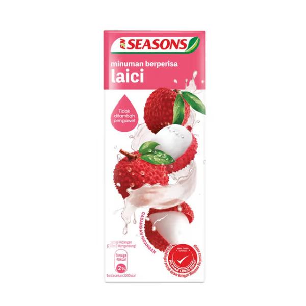 F&N Seasons Lychee Flavored Drink 1-Liter Tetra Pak