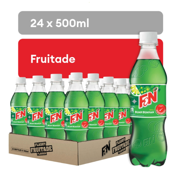 F&N Fruitade Carbonated Drink 500ml PET Bottle