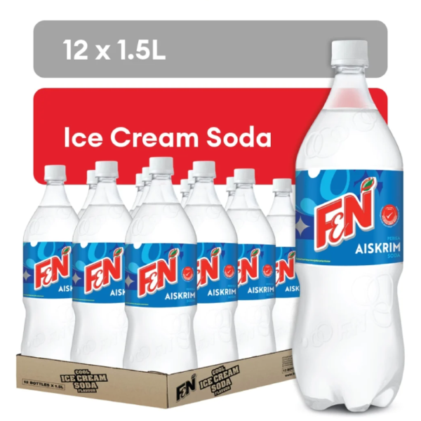 F&N Ice Cream Soda Carbonated Drink 1.5-Liter PET Bottle