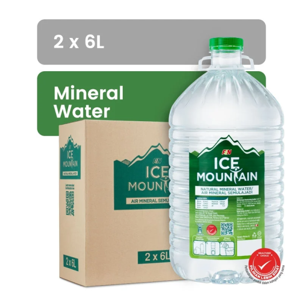 F&N Ice Mountain Natural Mineral Water 6-Liter Bottle