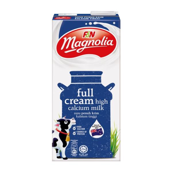 F&N Magnolia UHT Full Cream Milk 1-Liter Tetra Pak