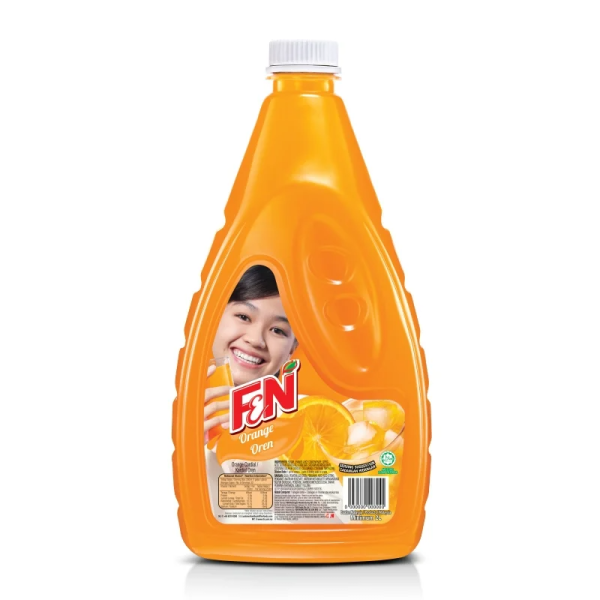 F&N Orange Flavored Cordial 2-Liter PET Bottle
