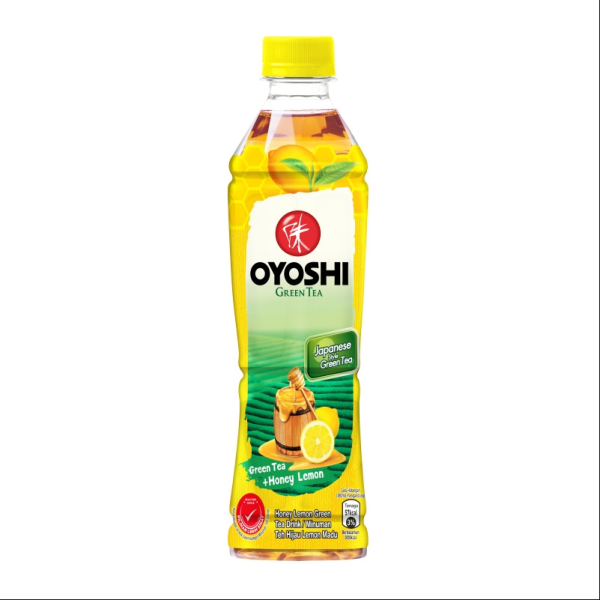 F&N Oyoshi Green Tea Honey Lemon 380ml PET Bottle