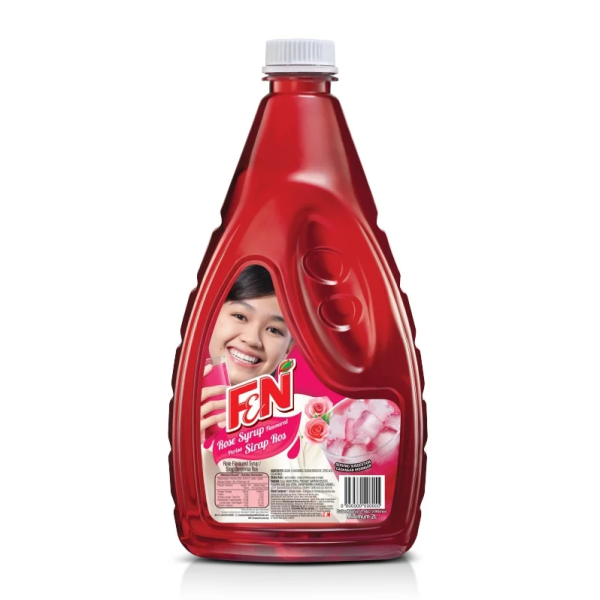 F&N Rose Syrup Cordial 2-Liter PET Bottle