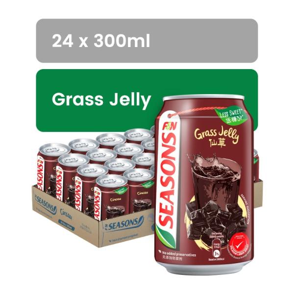 F&N Seasons Grass Jelly Drink 300ml Can