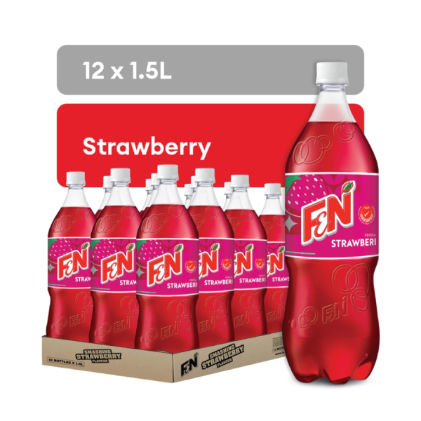 F&N Strawberry Carbonated Drink 1.5-Liter PET Bottle