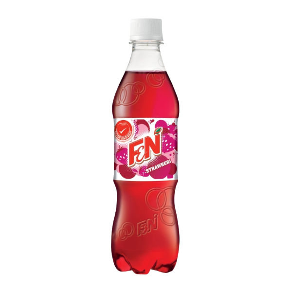F&N Strawberry Carbonated Drink 500ml PET Bottle